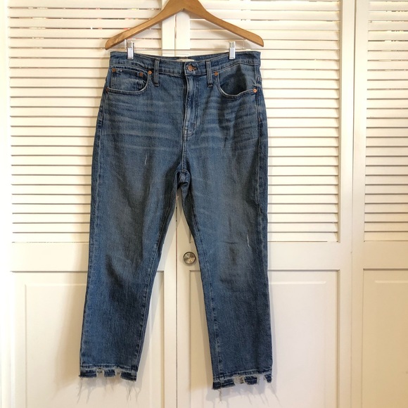 Madewell The High-Rise Slim Boyjean in Melbourne Wash - Picture 4 of 12